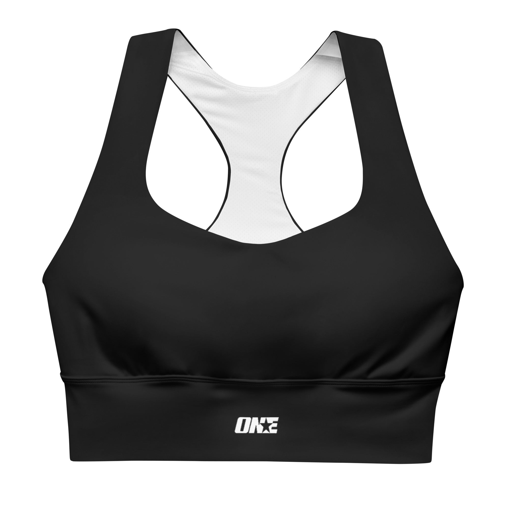 1STAR Mid Onyx Longline Sports Bra