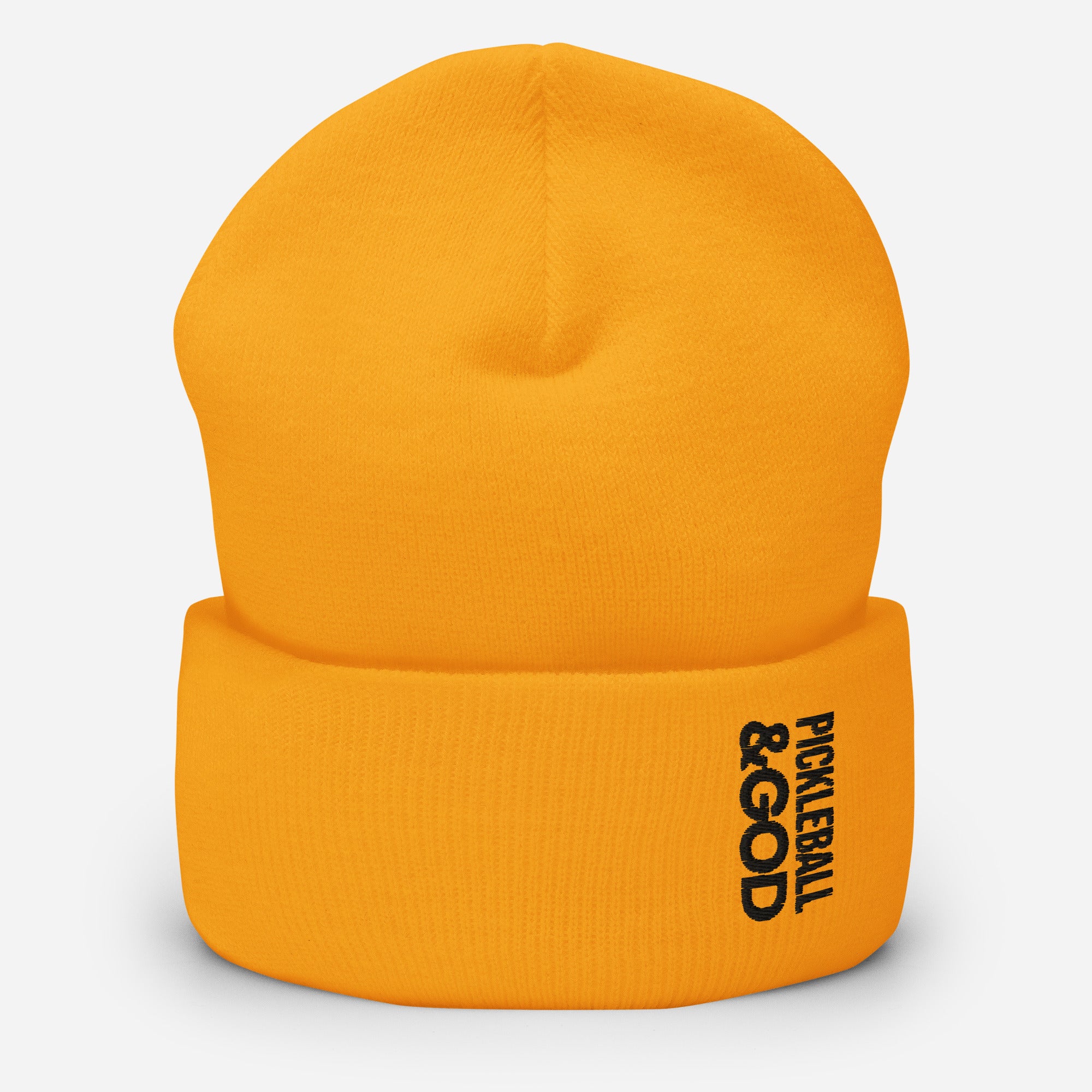 Pickleball &GOD Onyx Cuffed Beanie