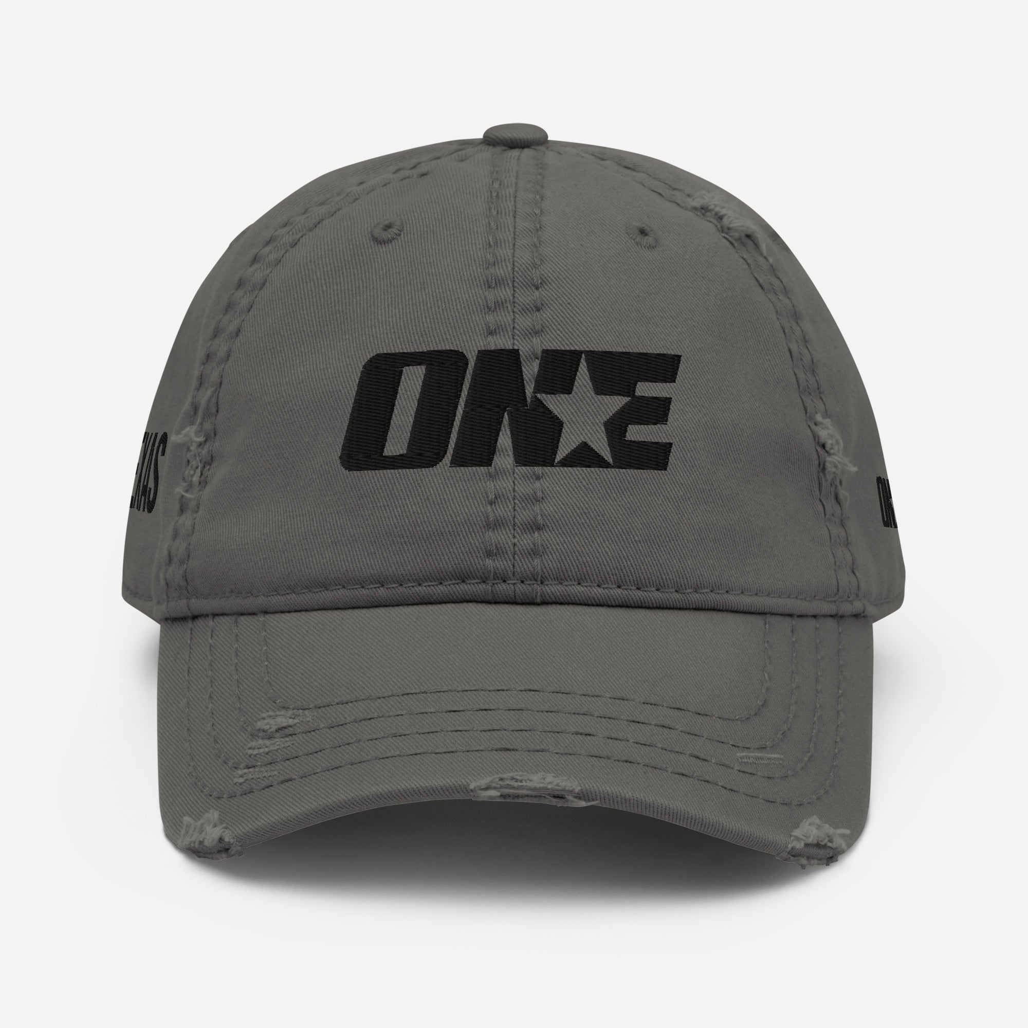 Texas 1STAR Distressed Dad Cap