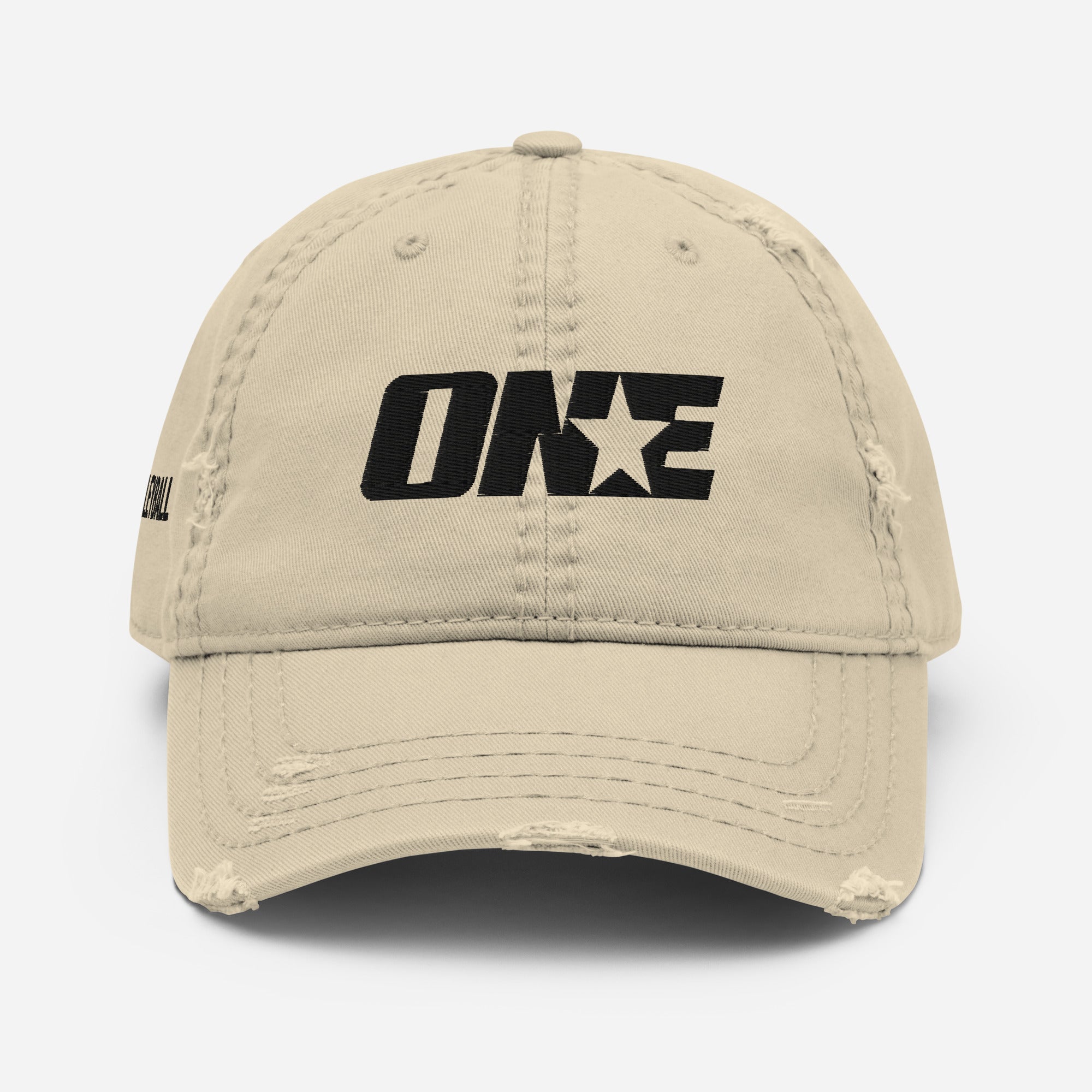 Volleyball 1STAR Distressed Dad Cap