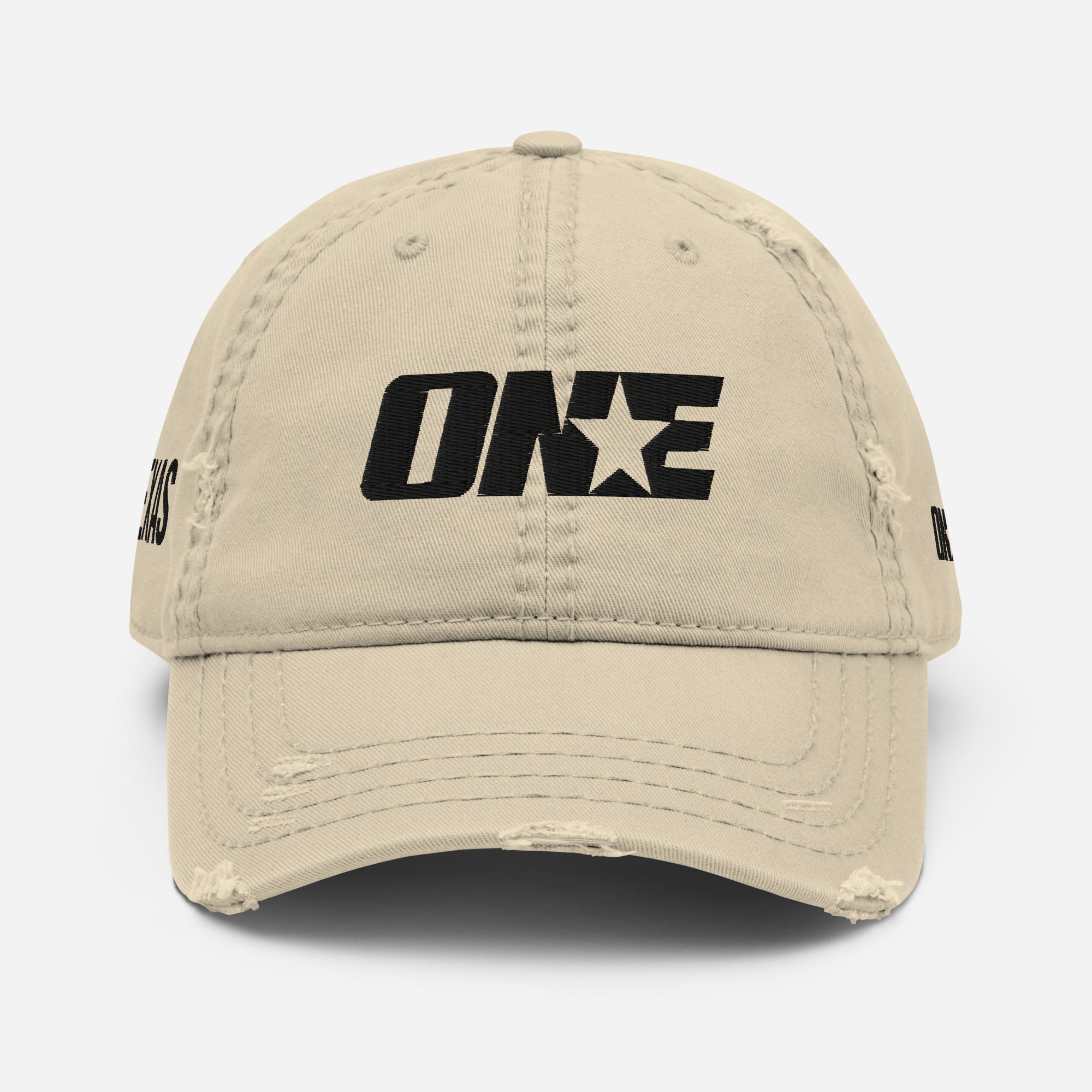 Texas 1STAR Distressed Dad Cap