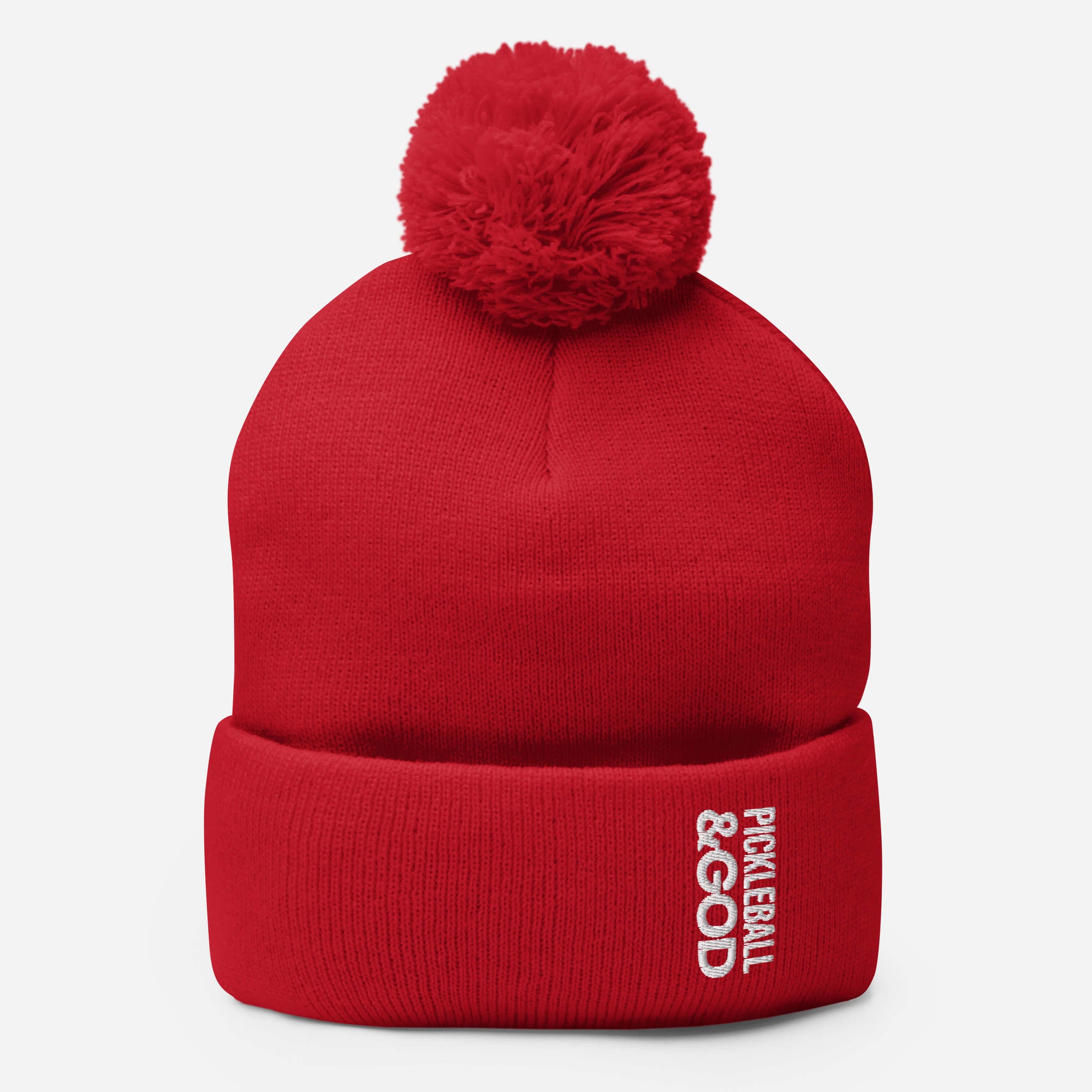 Pickleball &GOD Pom-Pom Beanie