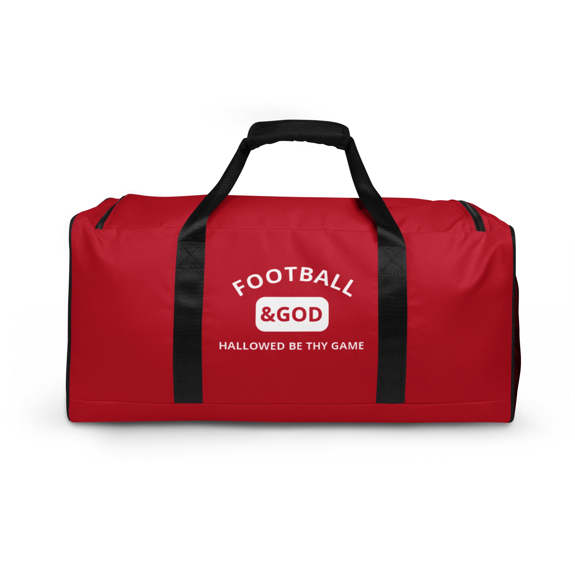 Football &God Crimson Duffle Bag