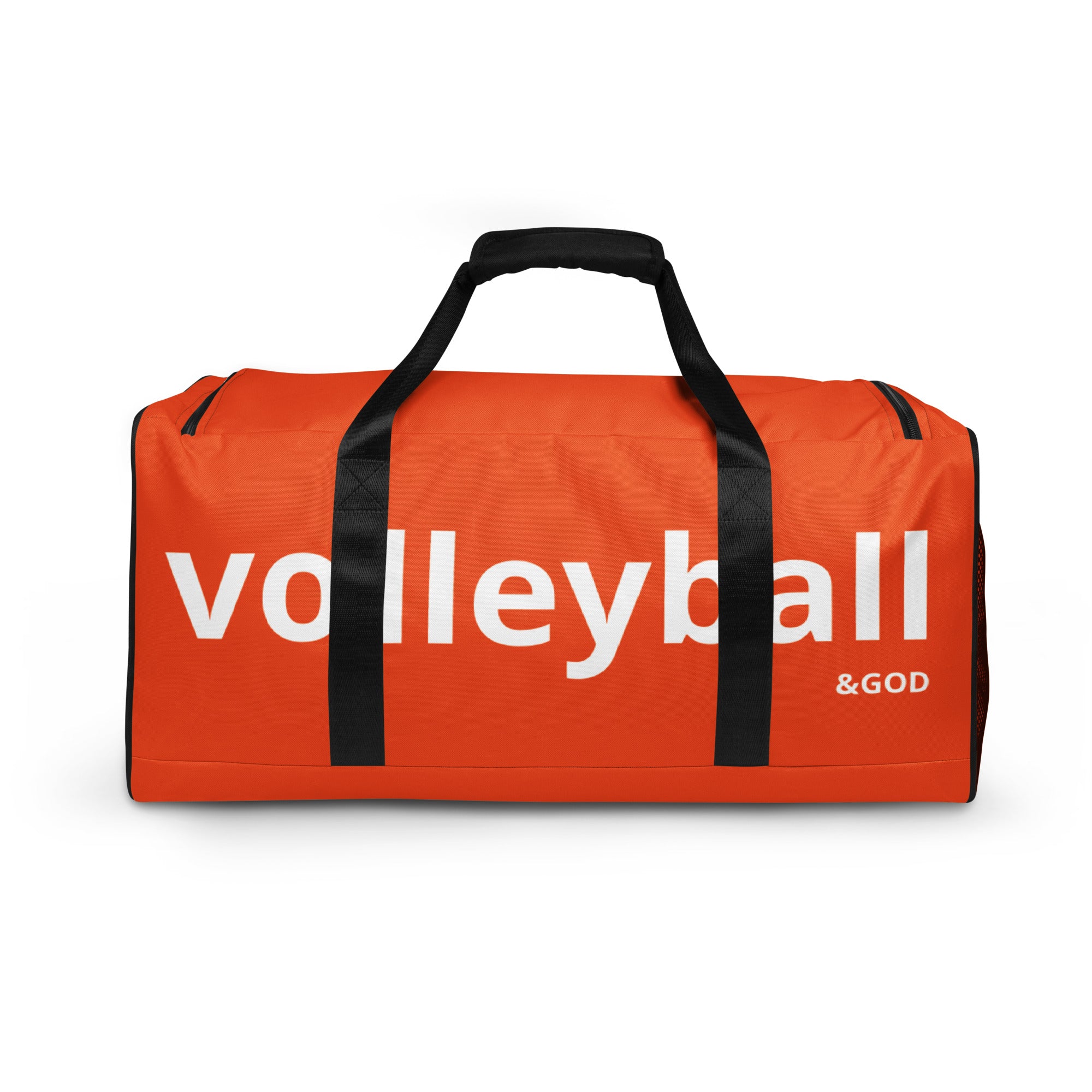 Volleyball &God Orange City Duffle Bag