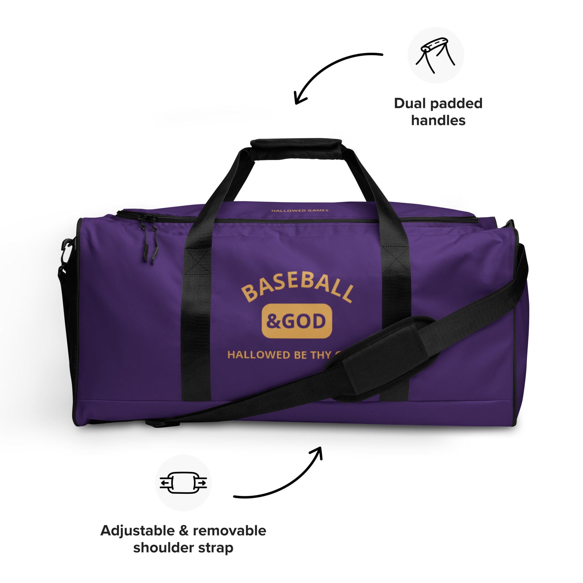 Baseball &God Icon Duffle Bag