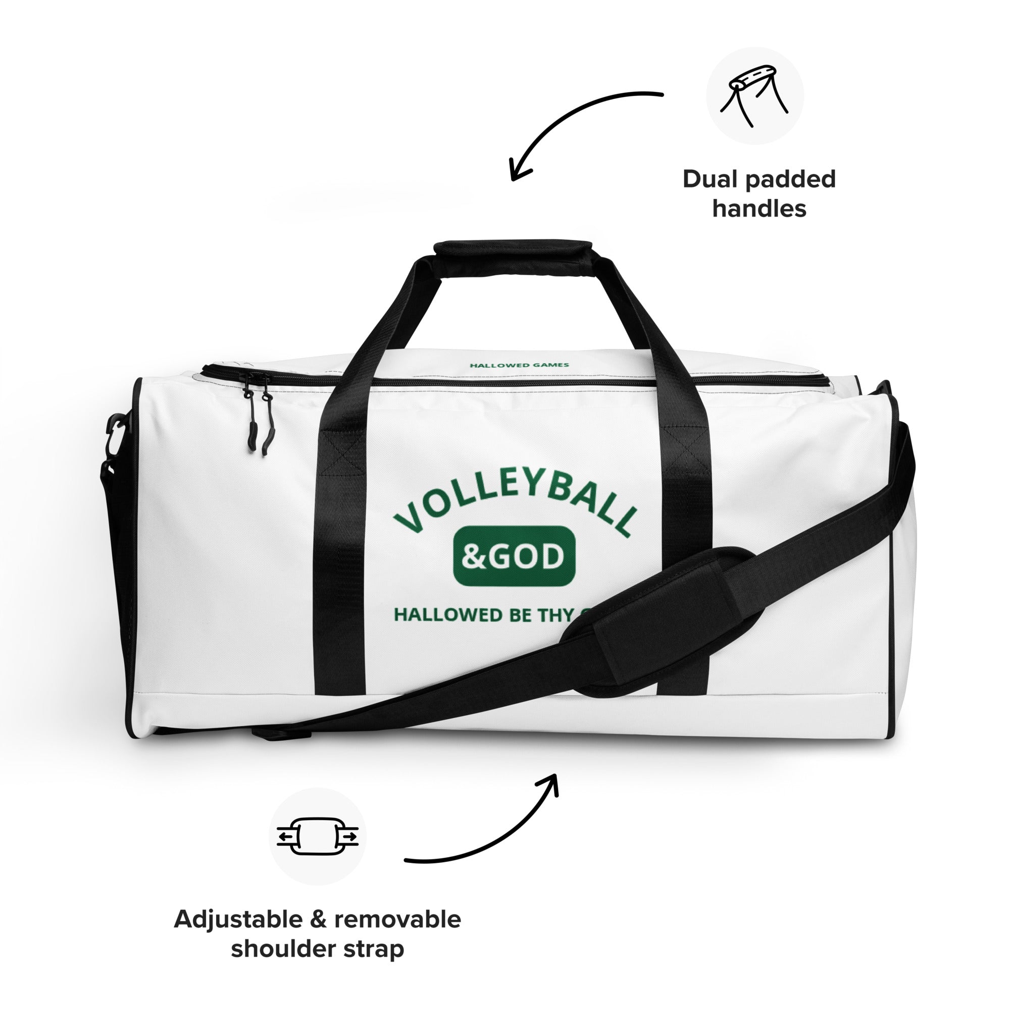 Volleyball &God Shamrock Duffle Bag