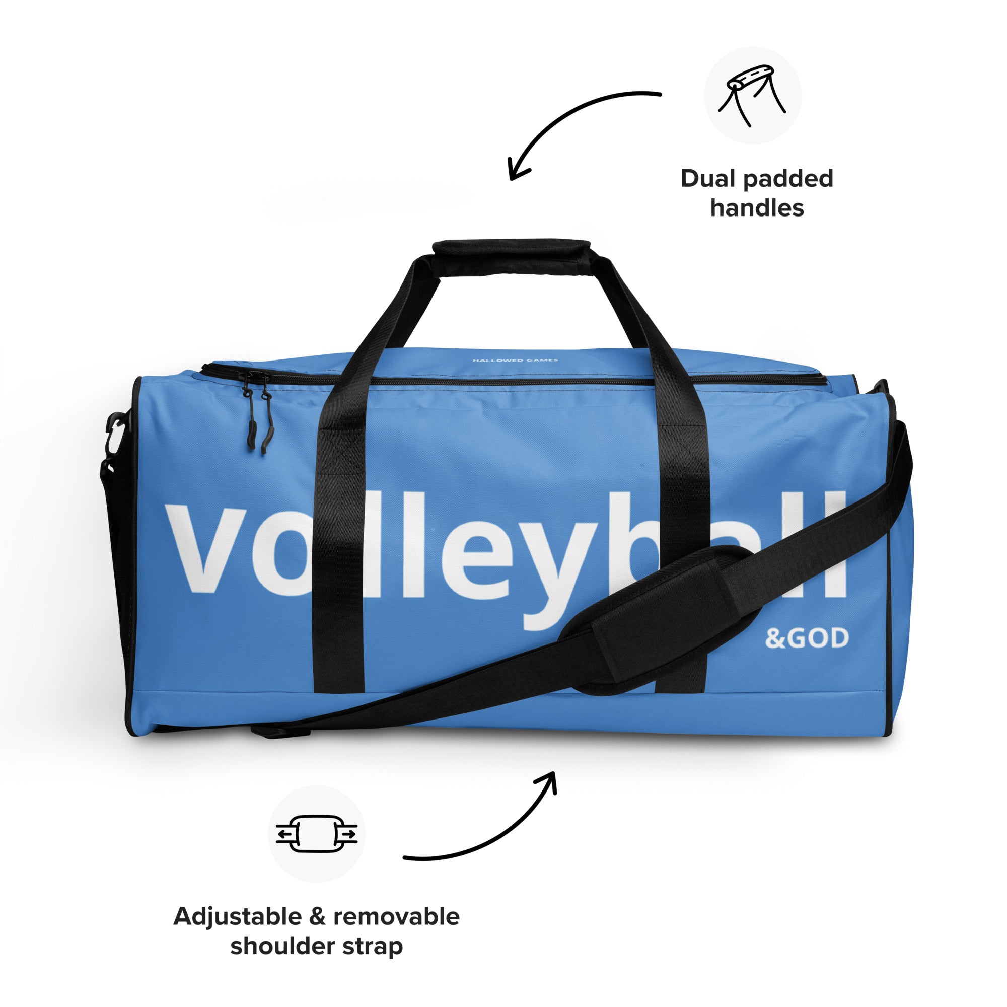 Volleyball &God Sky City Duffle Bag