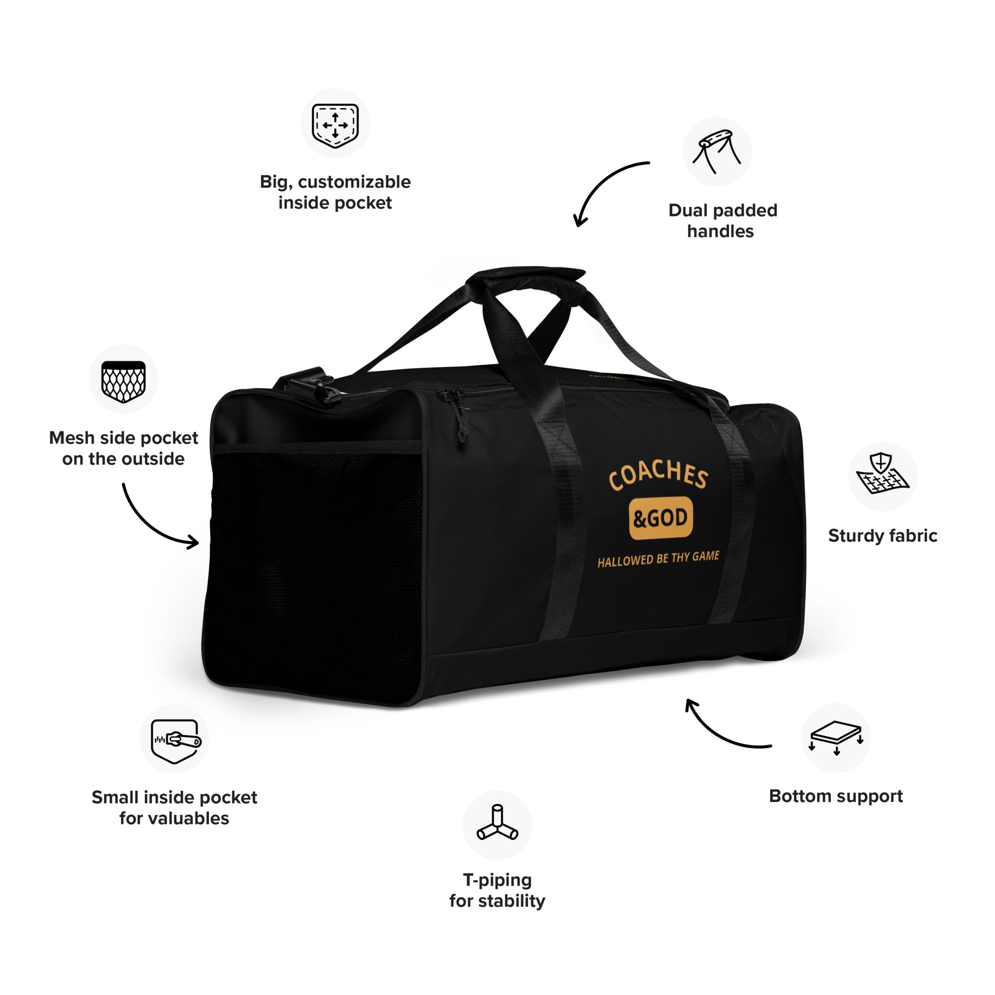 1STAR Coaches &God King Duffle Bag
