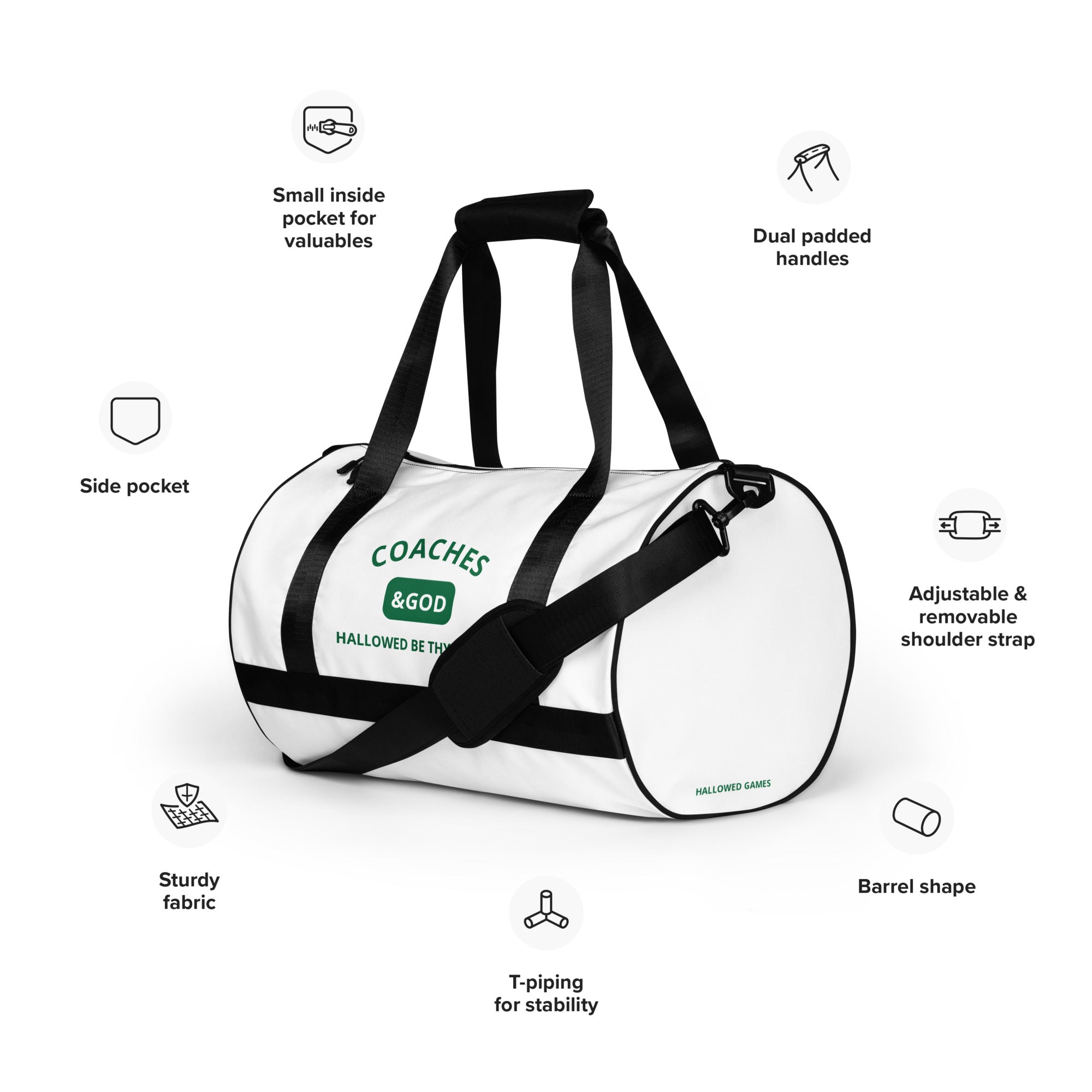 1STAR Coaches &God Shamrock Gym Bag