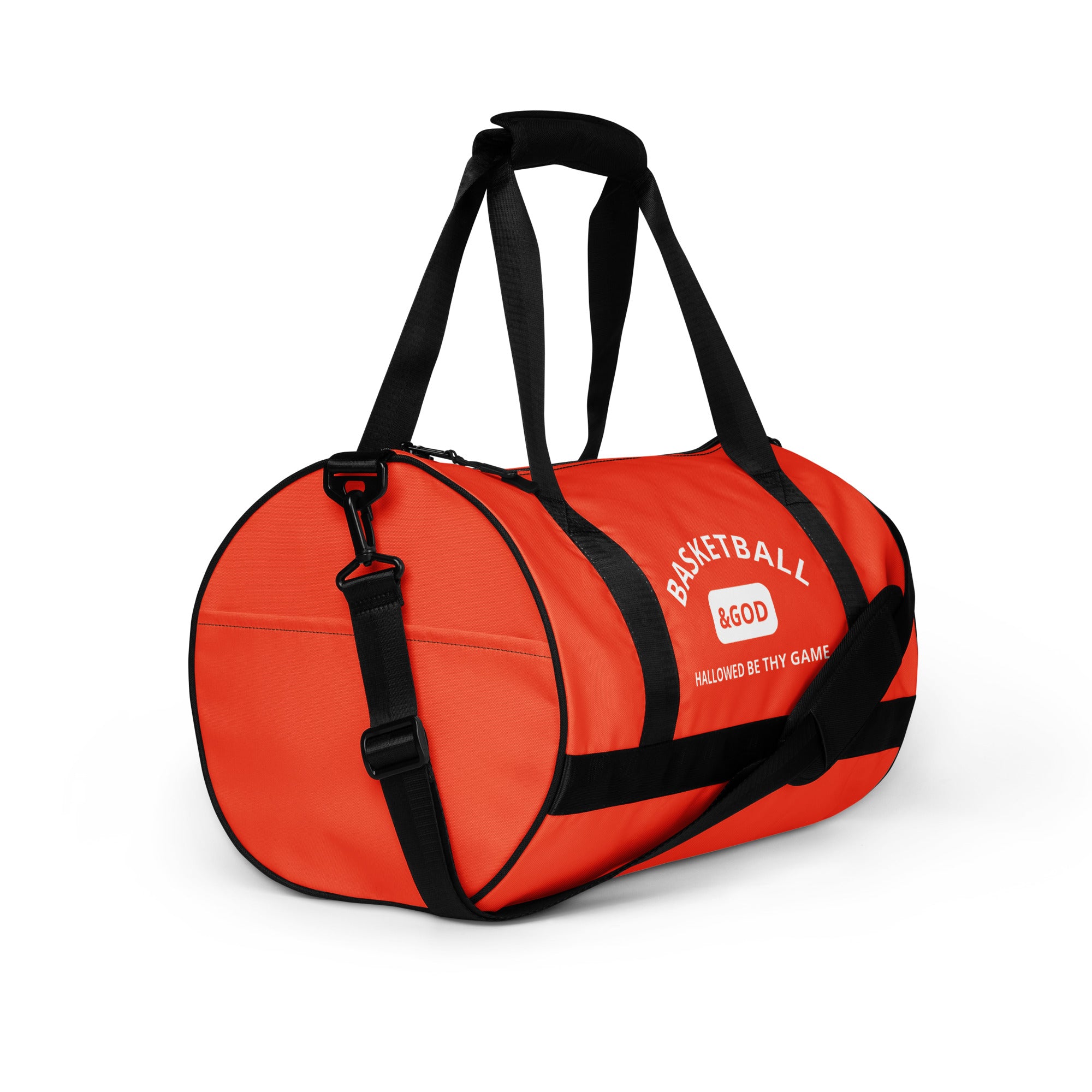 Basketball &God Orange Gym Bag