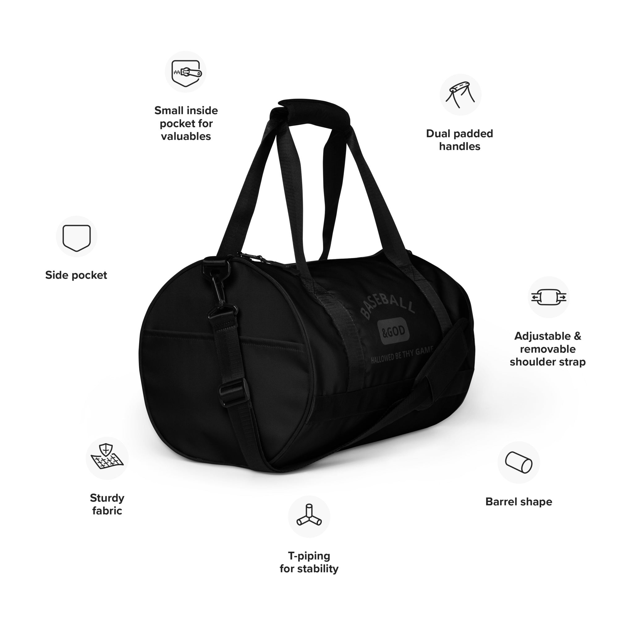 Baseball &God Essential Gym Bag