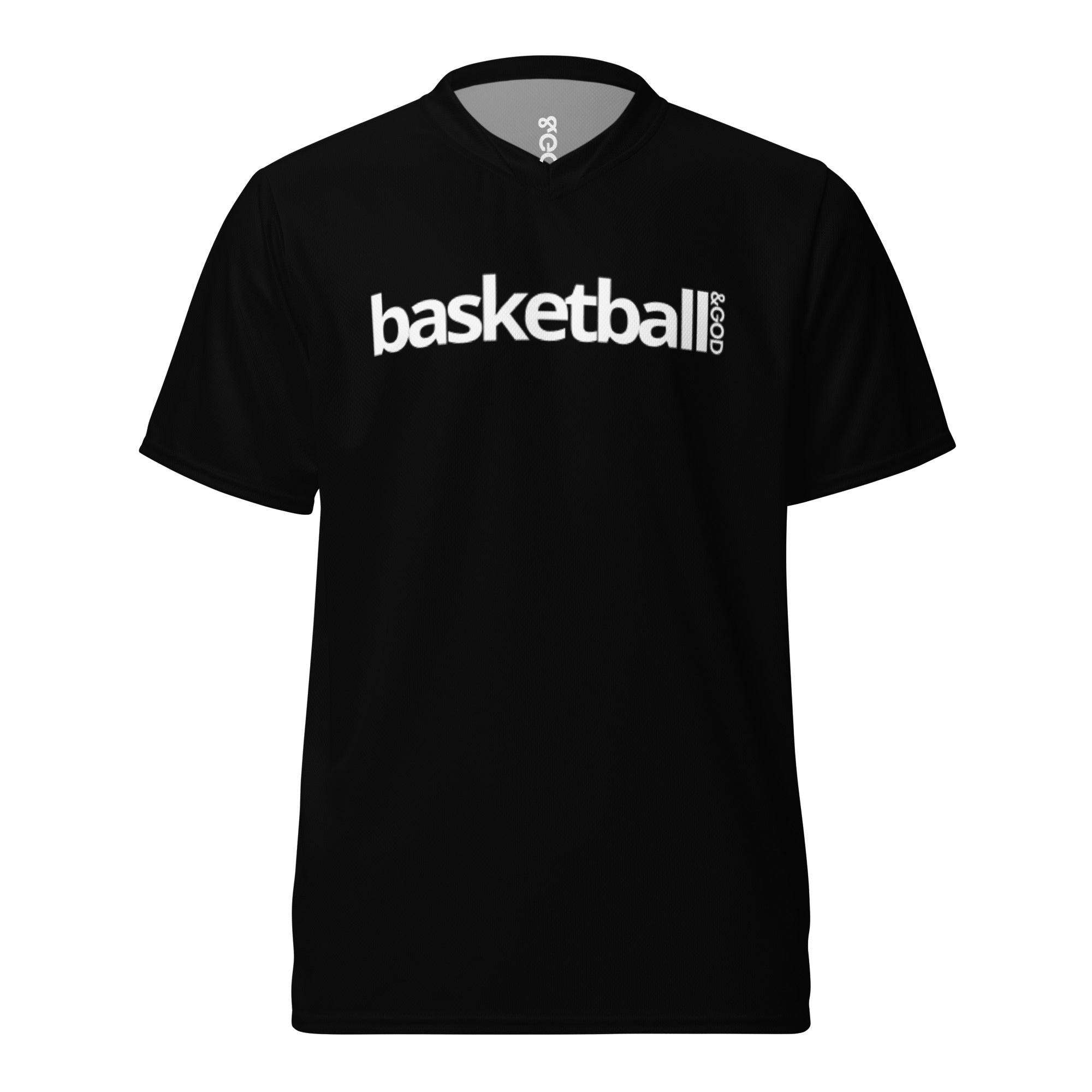 Basketball &God Onyx Recycled Unisex Sports Jersey T-Shirt