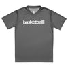 Basketball &God Grey Recycled Unisex Sports Jersey T-Shirt