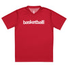 Basketball &God Crimson Recycled Unisex Sports Jersey T-Shirt