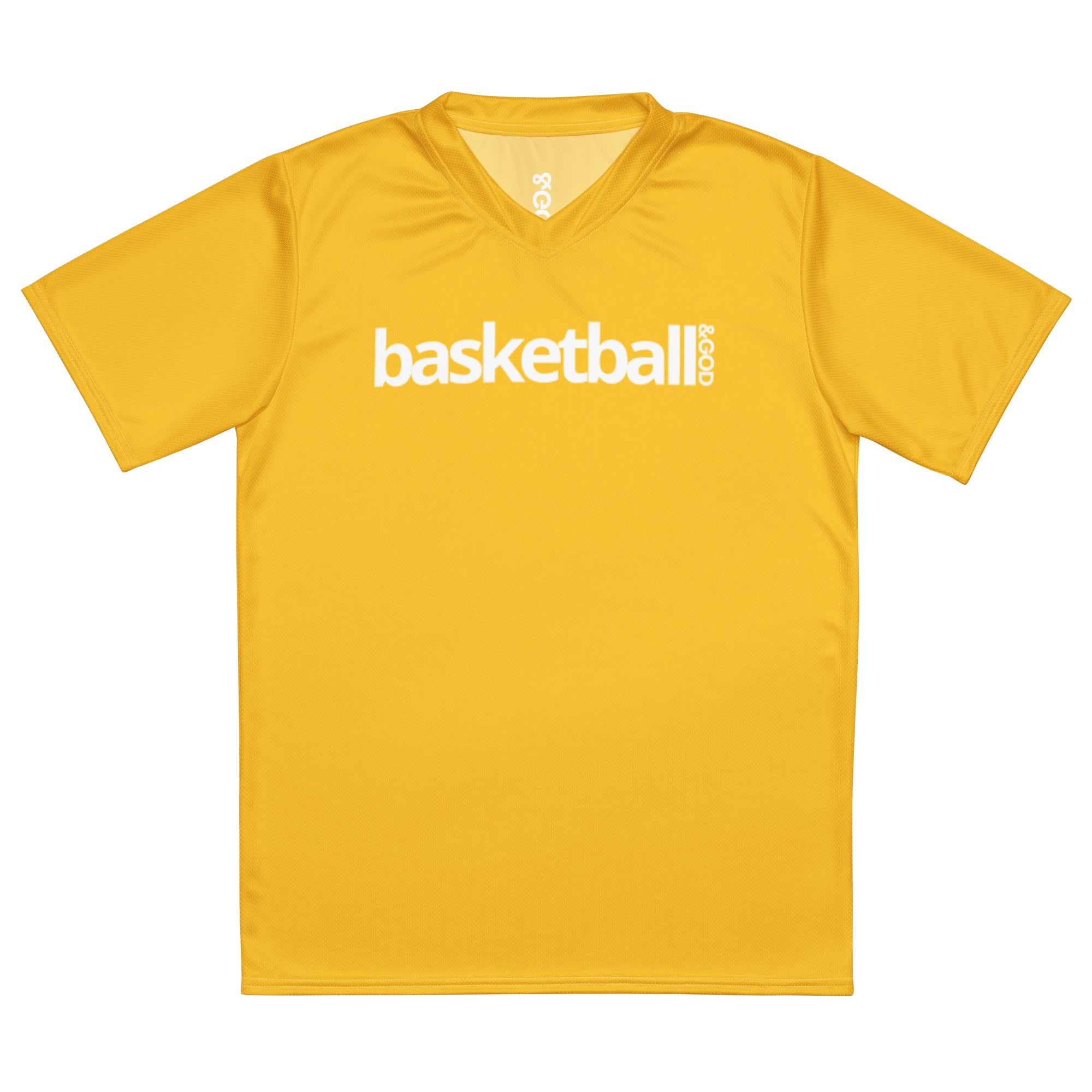 Basketball &God Tuscan Recycled Unisex Sports Jersey T-Shirt
