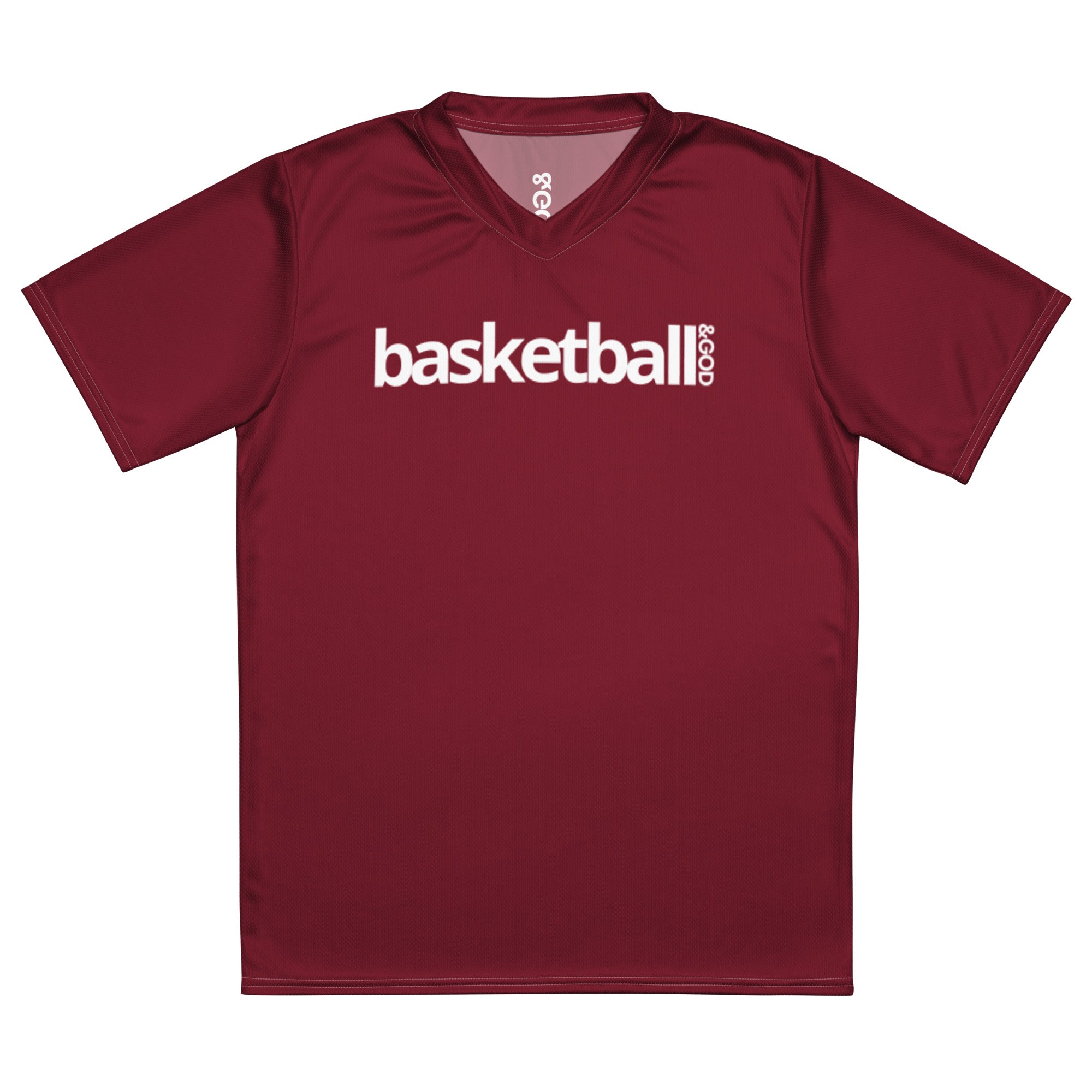 Basketball &God Rust Recycled Unisex Sports Jersey T-Shirt