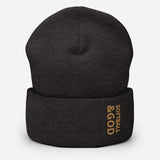 Softball &God Zest Cuffed Beanie