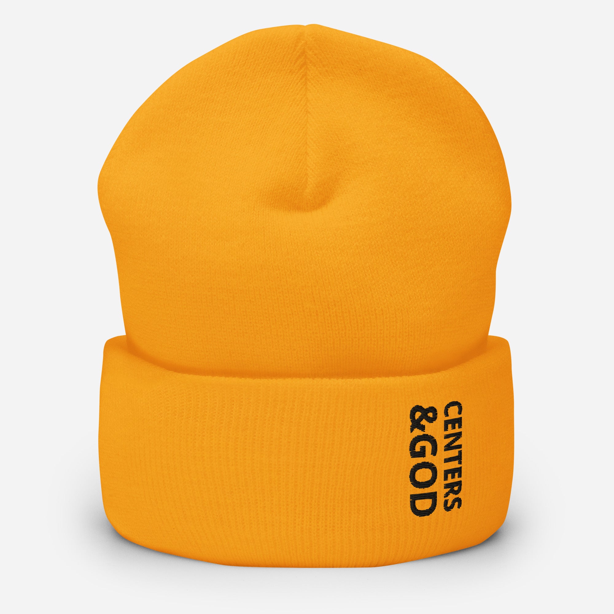 Centers &God Onyx Cuffed Beanie
