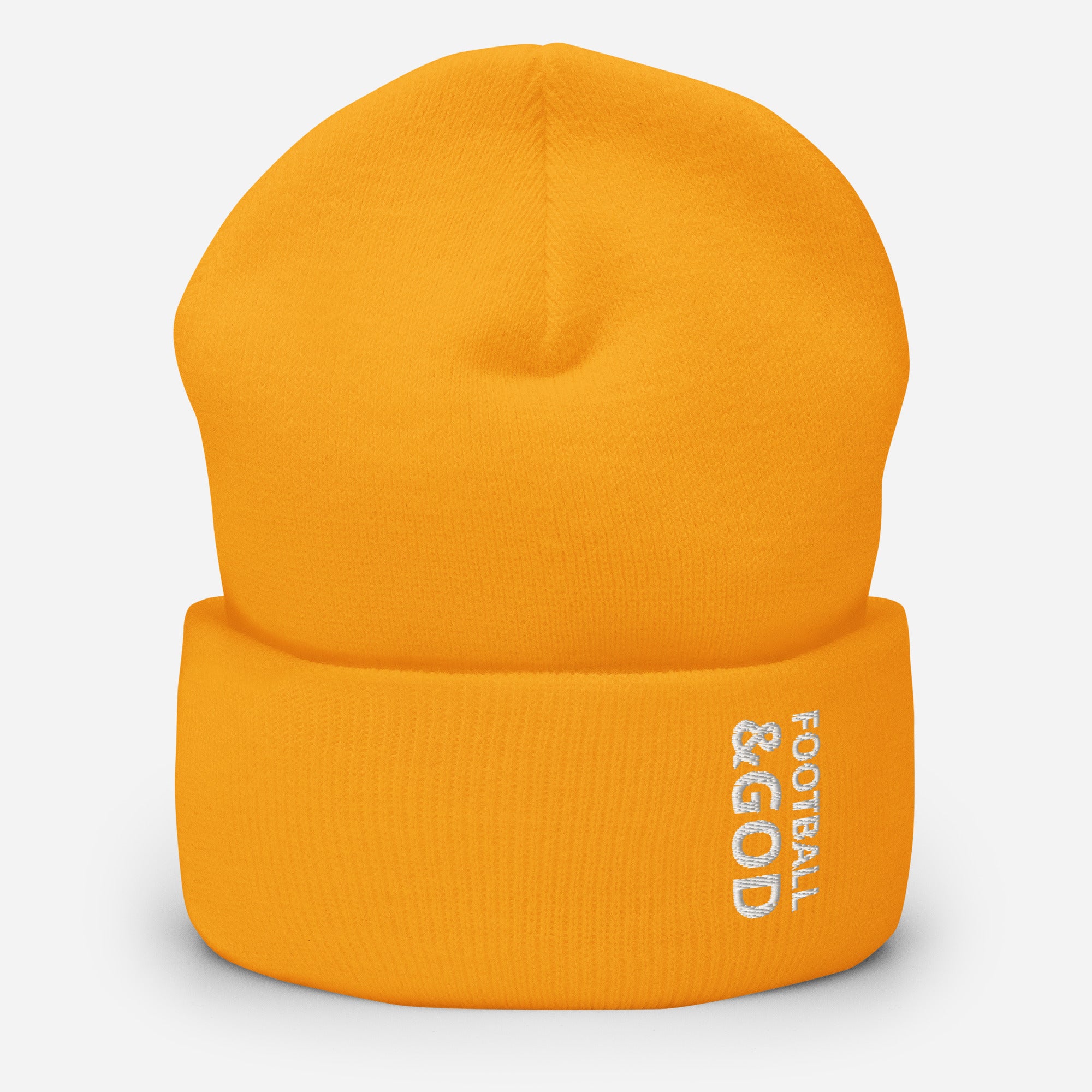Football &God Cuffed Beanie