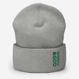 Baseball &God Irish Cuffed Beanie