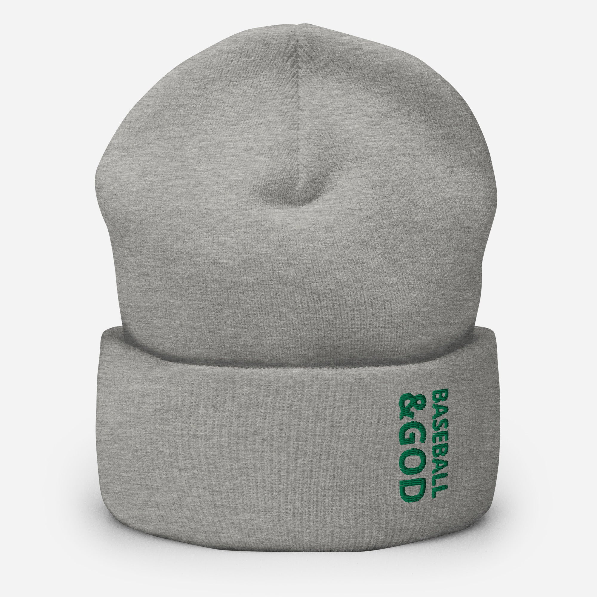 Baseball &God Irish Cuffed Beanie