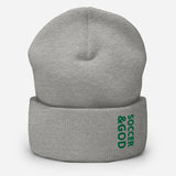 Soccer &God Irish Cuffed Beanie