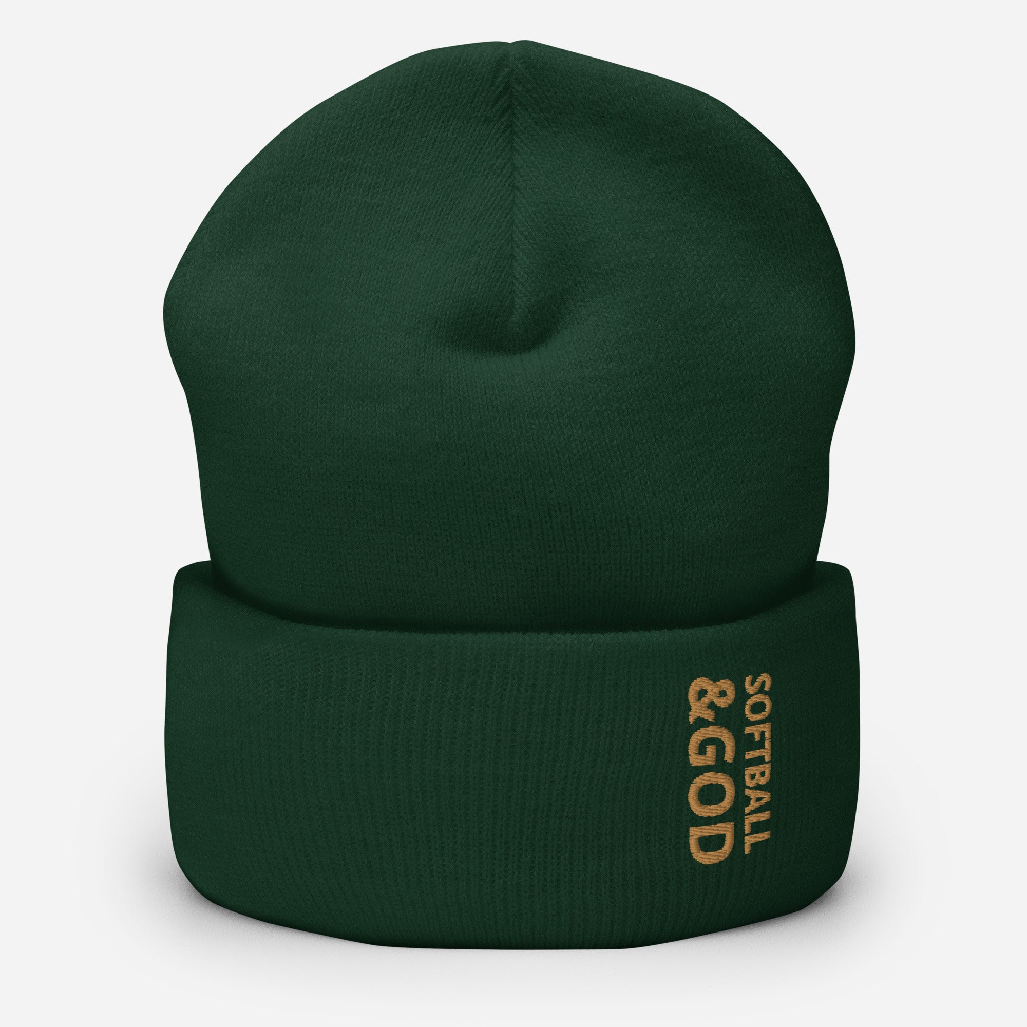 Softball &God Zest Cuffed Beanie