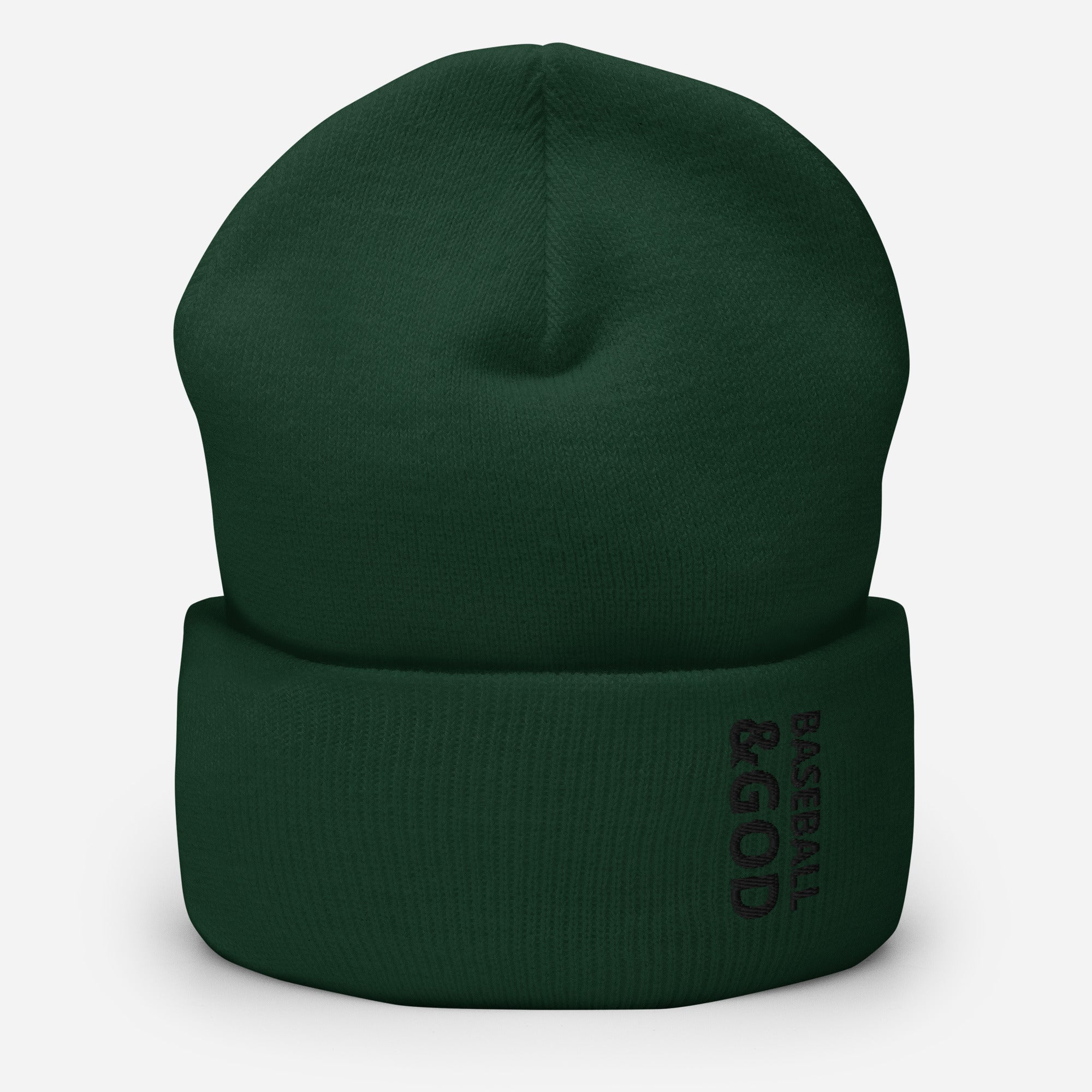 Baseball &God Onyx Cuffed Beanie