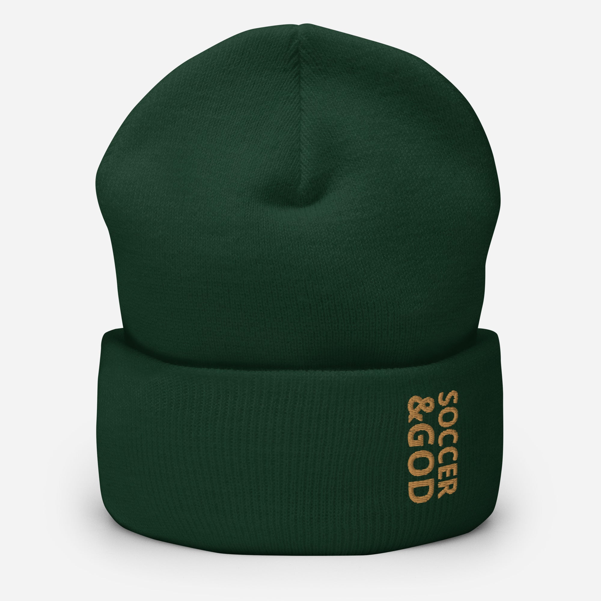 Soccer &God Zest Cuffed Beanie
