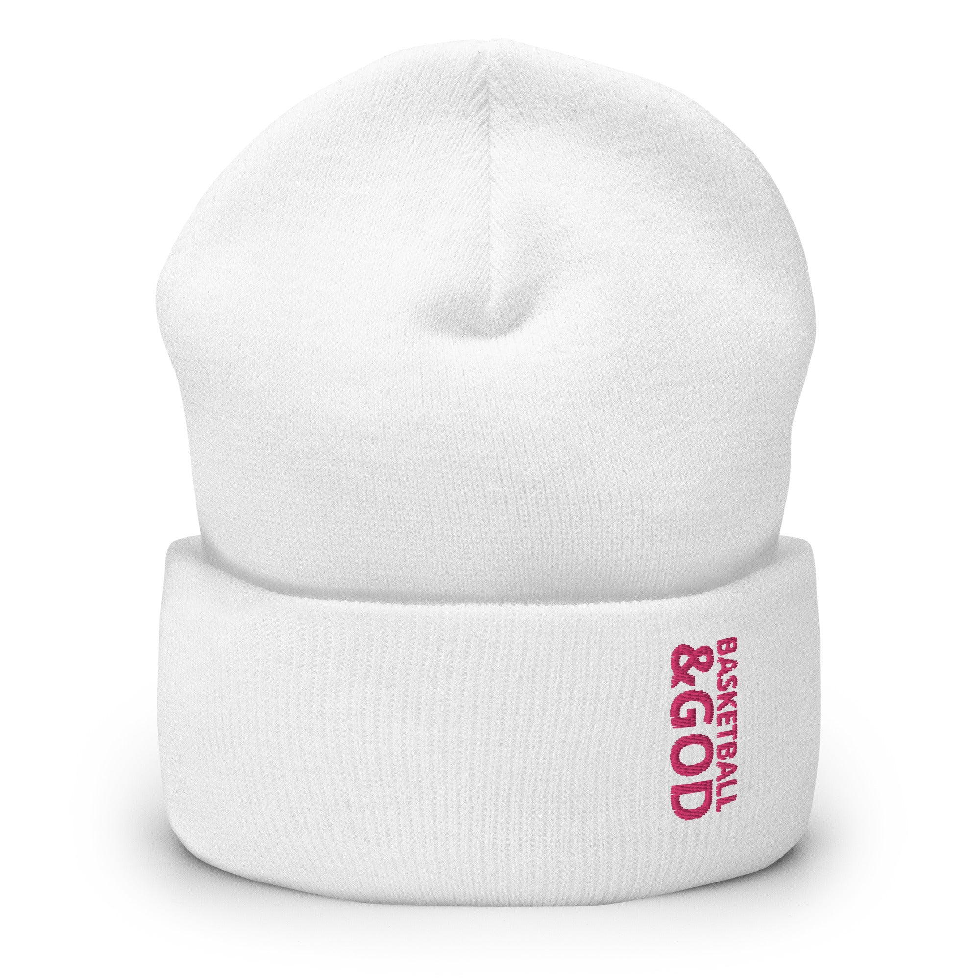 Basketball &God Flamingo Cuffed Beanie