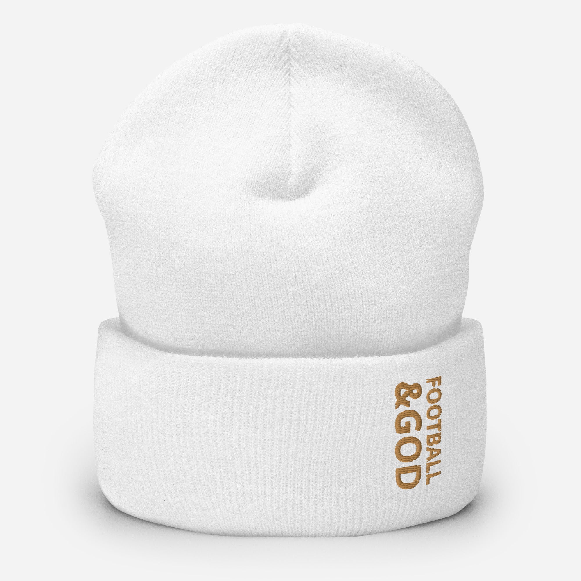 Football &God Zest Cuffed Beanie