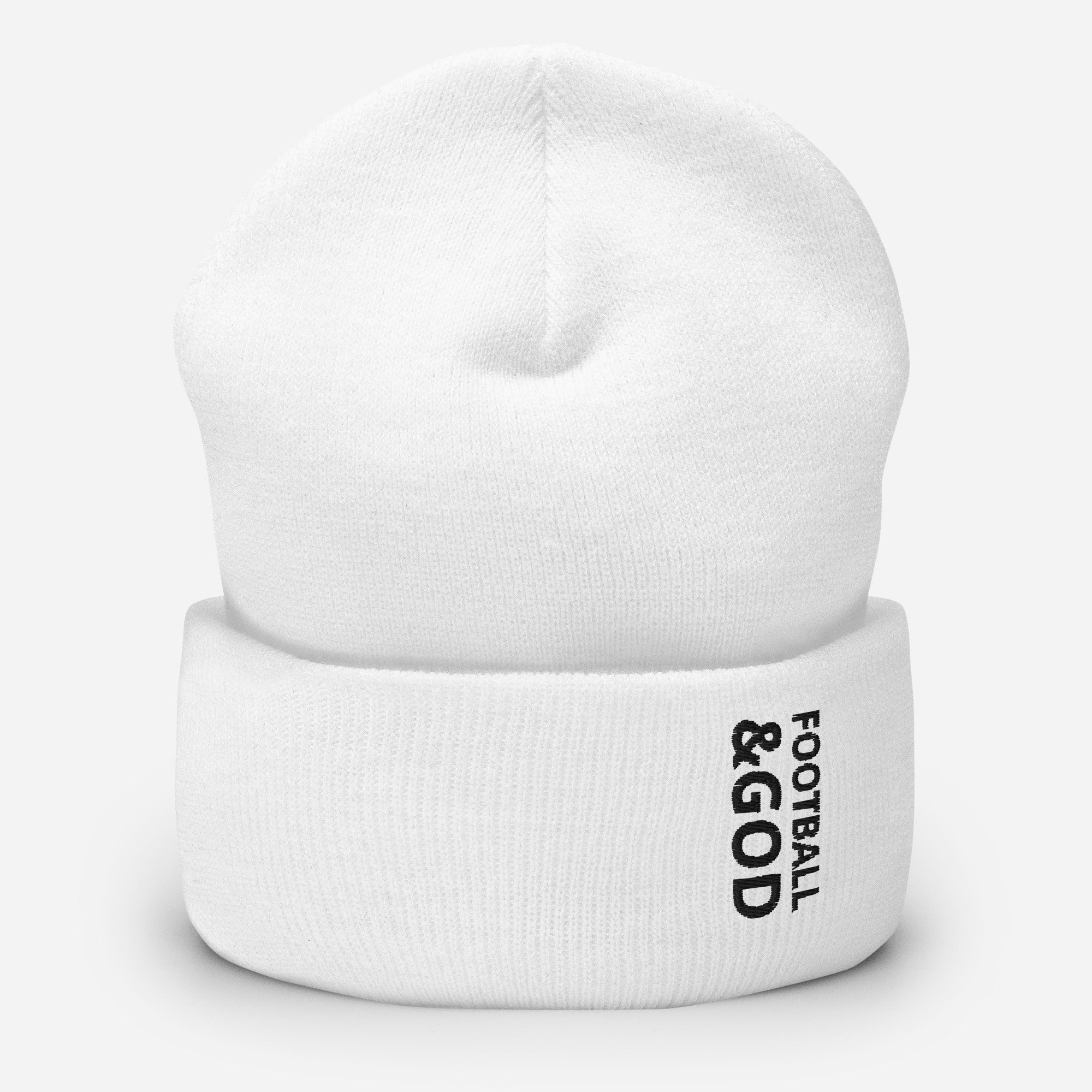 Football &God Onyx Cuffed Beanie