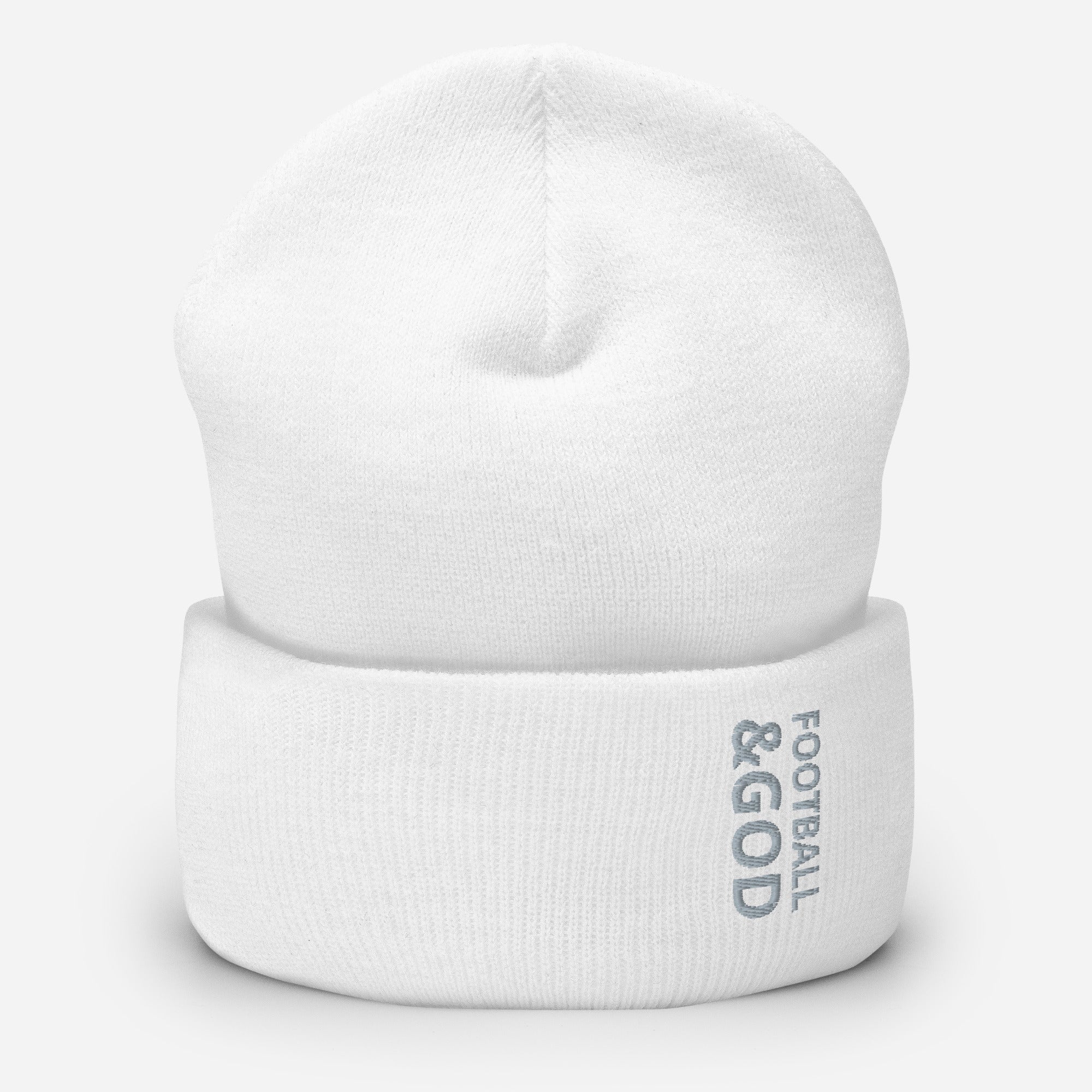Football &God Smoke Cuffed Beanie