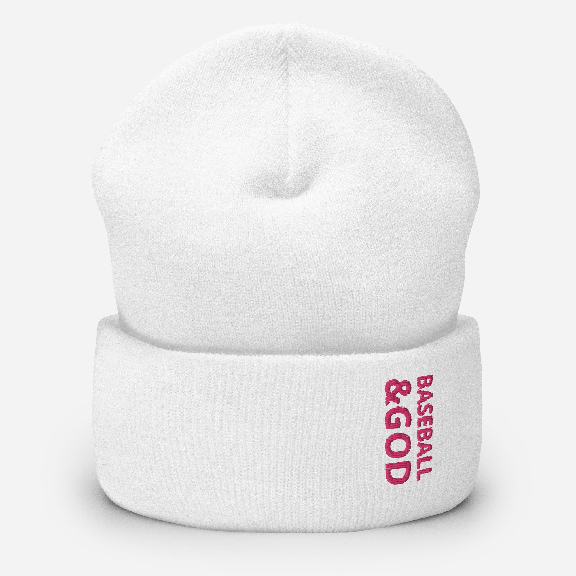Baseball &God Flamingo Cuffed Beanie