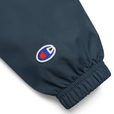 Centers &God Vertical Onyx Embroidered Champion Packable Jacket