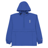 Football &God Vertical Embroidered Champion Packable Jacket