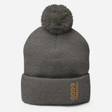 Football &God Zest Pom-Pom Beanie