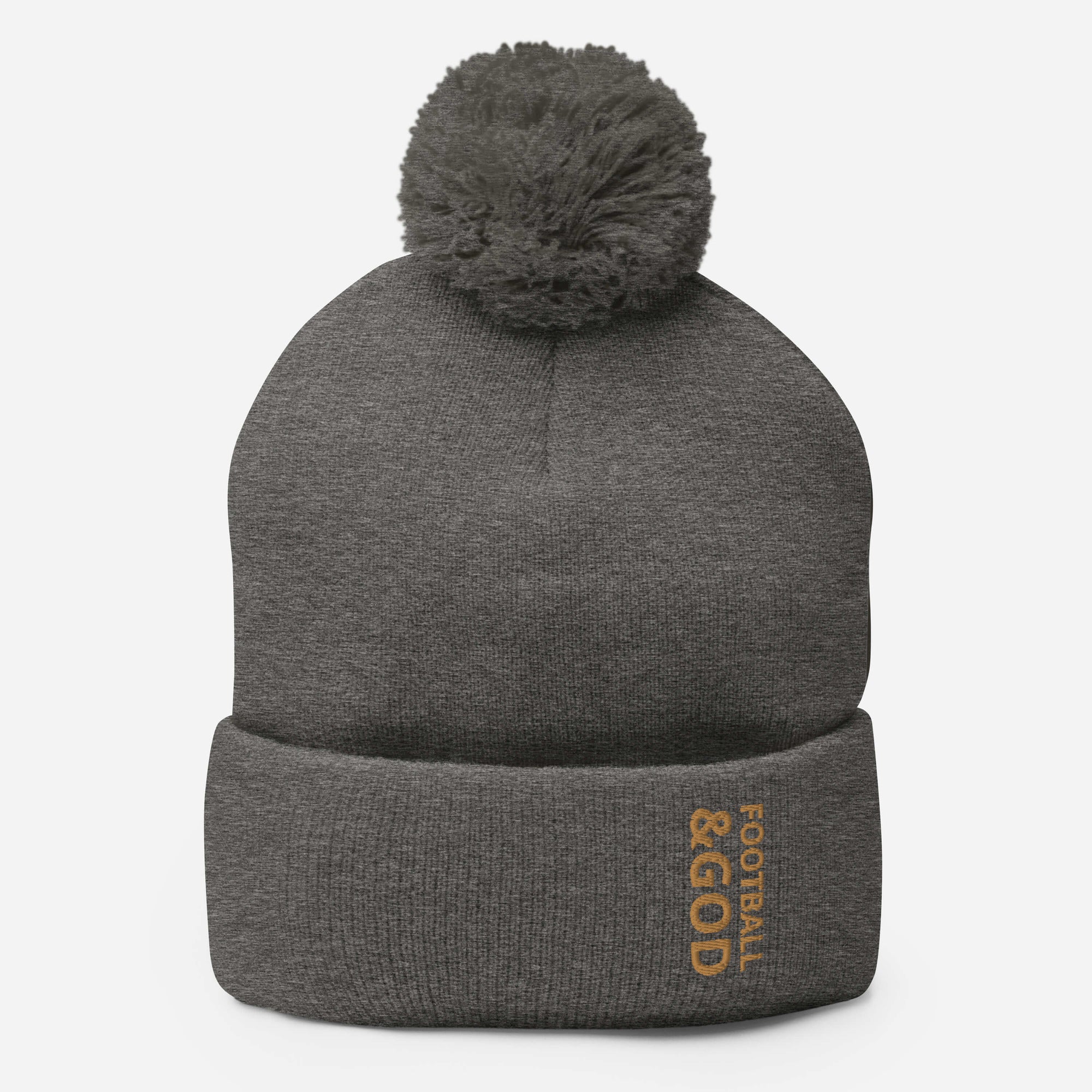 Football &God Zest Pom-Pom Beanie