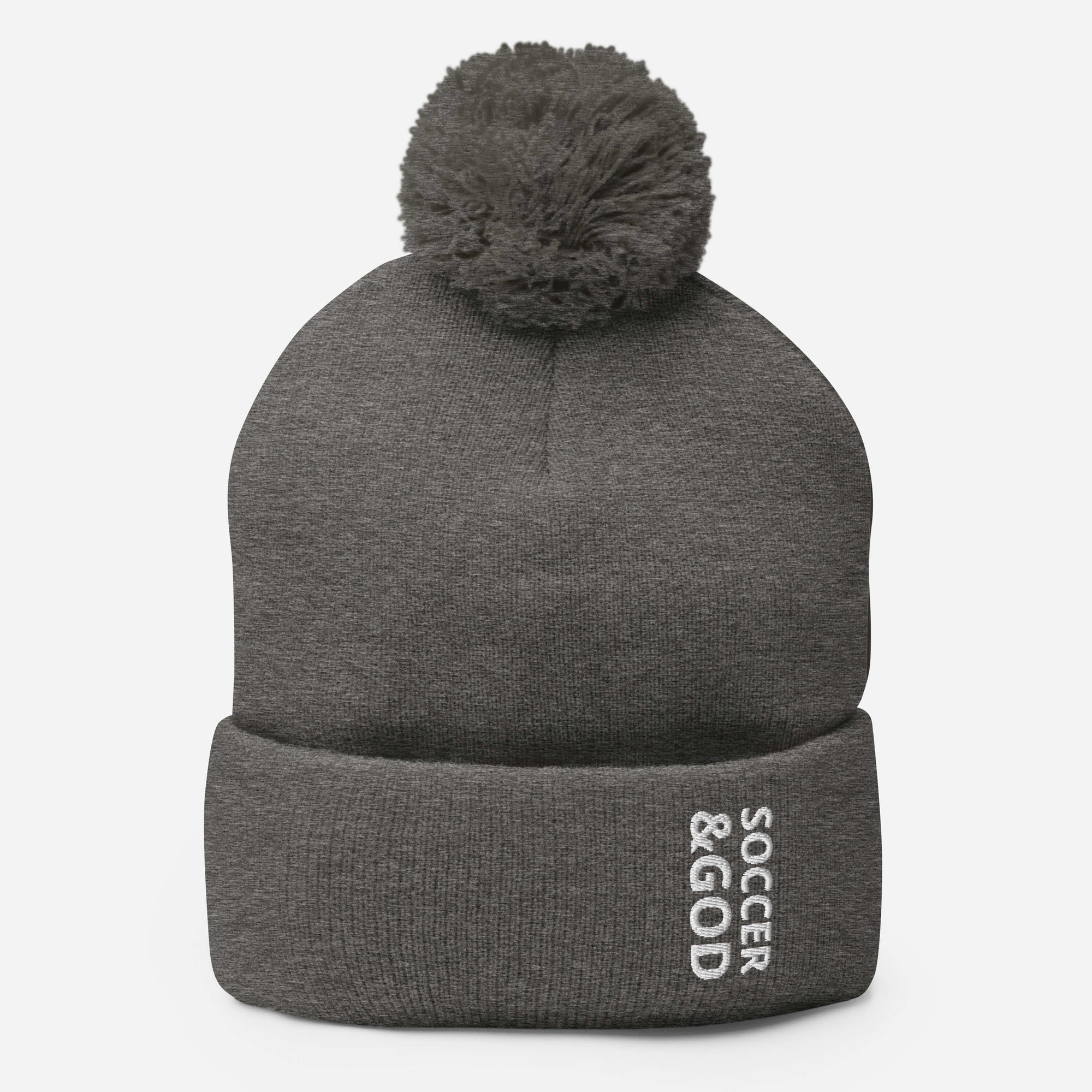 Soccer &God Pom-Pom Beanie