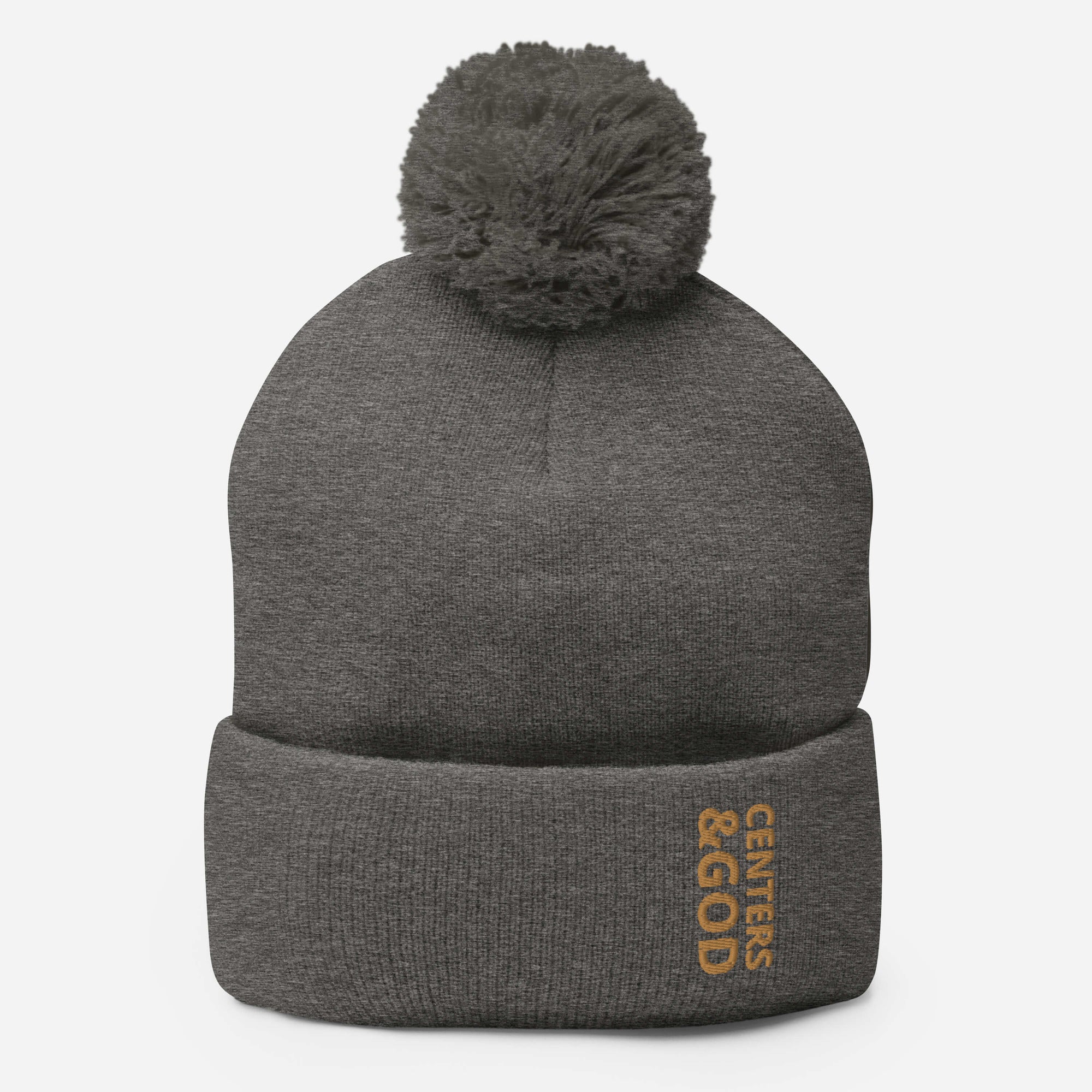 Centers &God Zest Pom-Pom Beanie