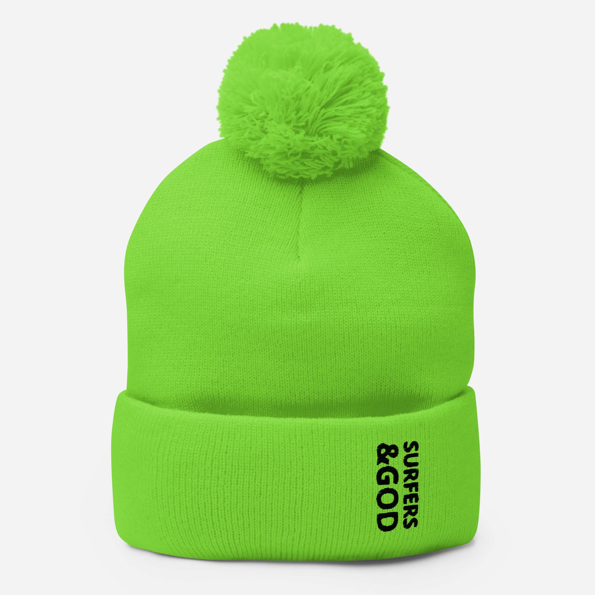 Surfers &God Onyx Pom-Pom Beanie