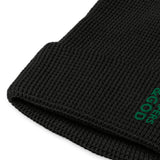 Surfers &God Vertical Evergreen Waffle Beanie