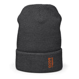Spikeball &God Vertical Orange Waffle Beanie