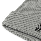 Baseball &God Vertical Onyx Waffle Beanie