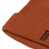 Basketball &God Vertical Onyx Waffle Beanie