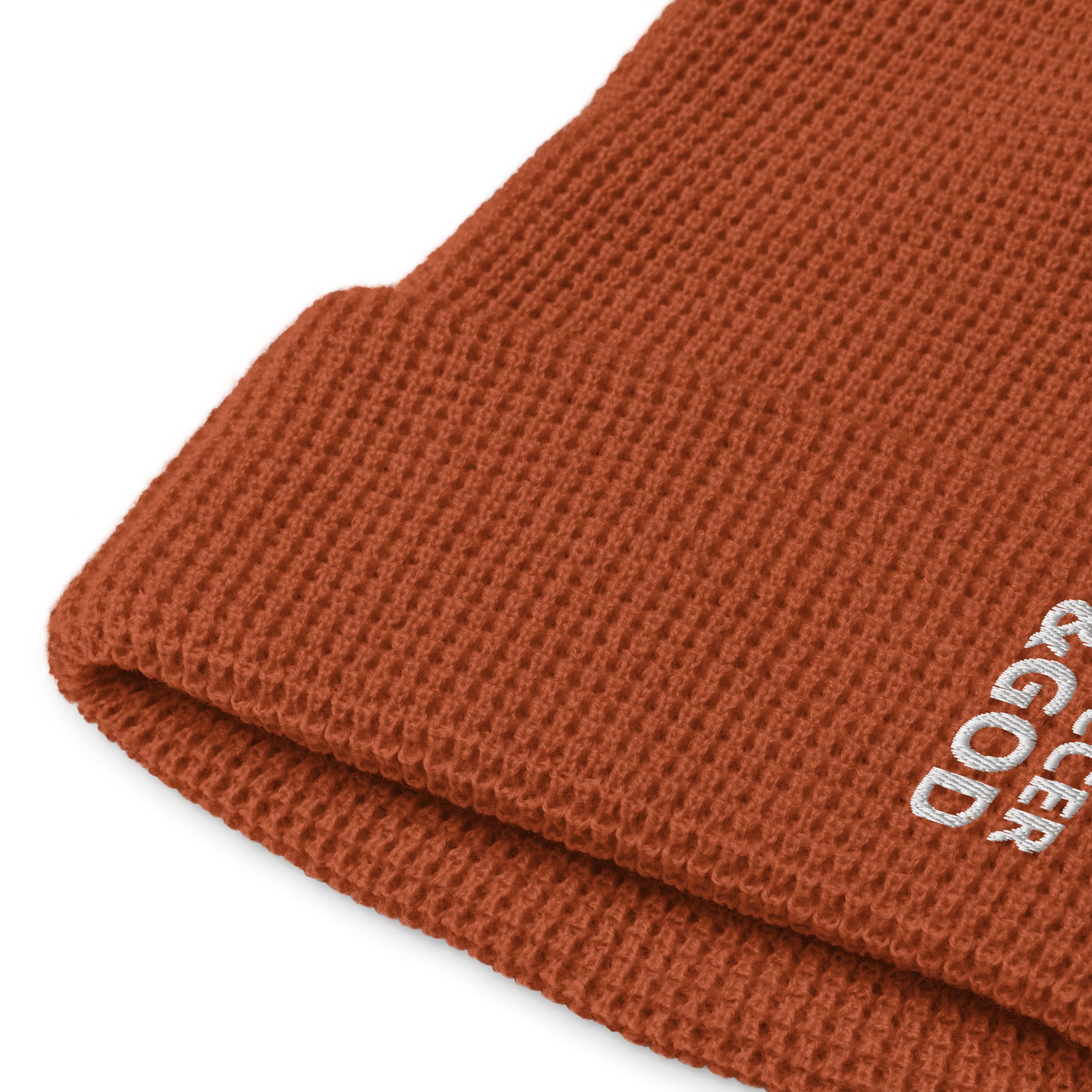 Soccer &God Vertical Waffle Beanie