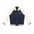 Navy Blue with Apricot