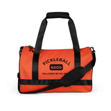 Pickleball &GOD Black Orange Gym Bag