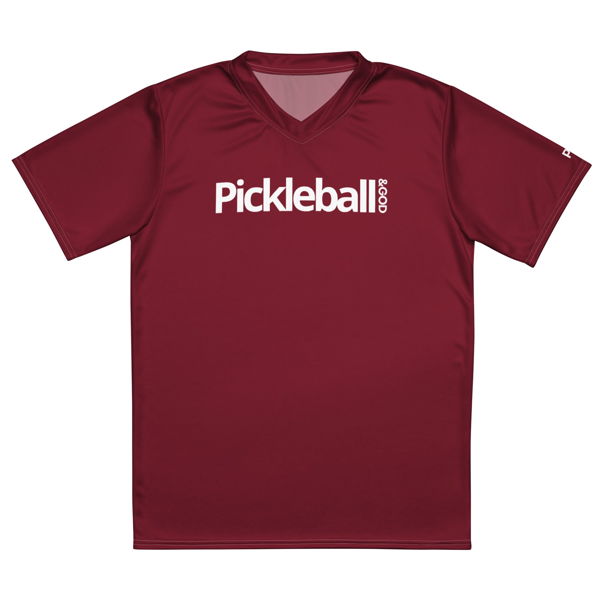 Pickleball &GOD Rust Recycled Sports Jersey T-Shirt