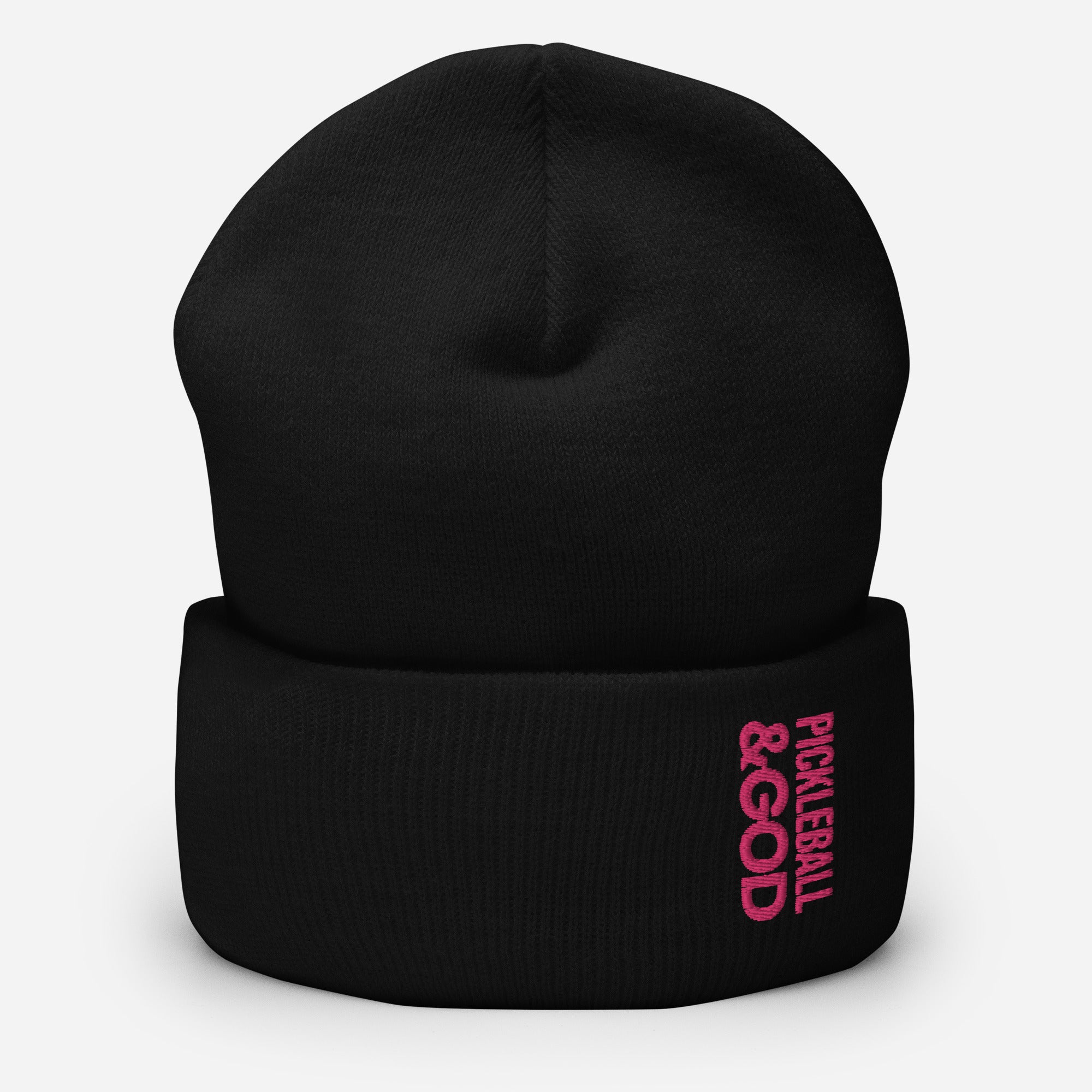 Pickleball &GOD Flamingo Cuffed Beanie